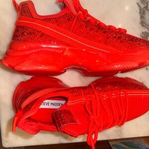 Steve Madden - Maxima Chili Red Sneakers (rare!)